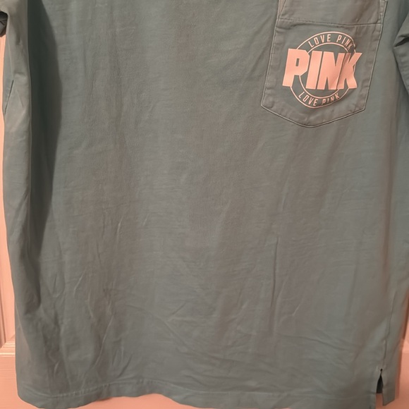 PINK Victoria’s Secret T-shirt Size S Color Blue White - Picture 4 of 12